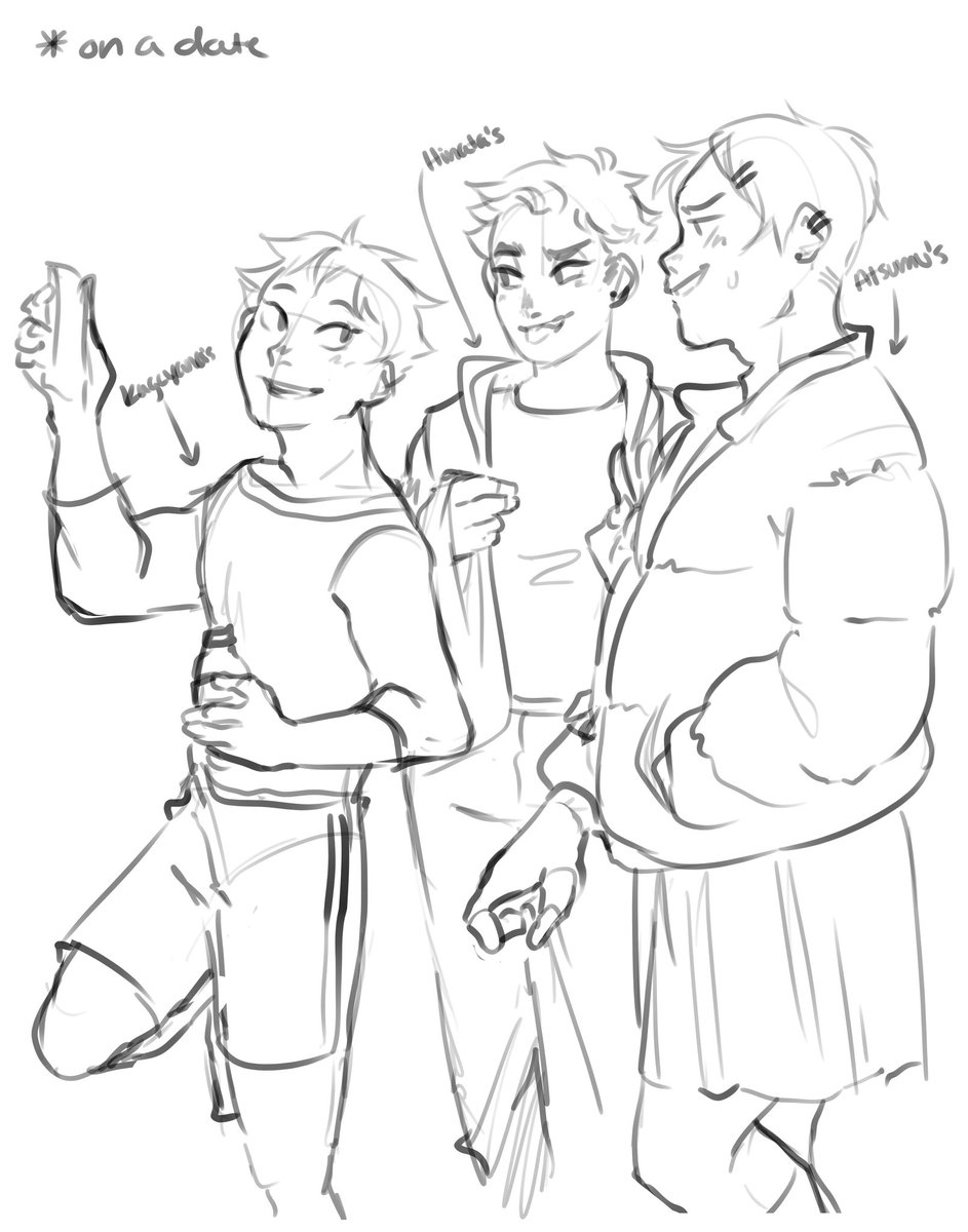 Some sketches before I disappear again
#atsukagehina #haikyuu 