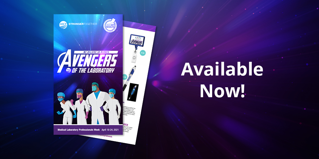 ASCP_Chicago's tweet image. Lab Week 2021 is coming! You and your fellow Avengers of the Lab can show your pride with Lab Week gear. Visit bit.ly/3pvQYLD stock up! #ASCPLabWeek21 #labweek