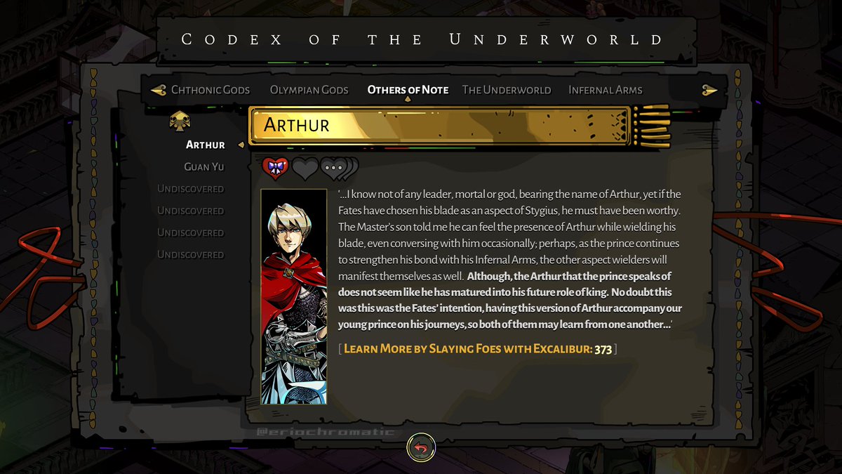 Hades #HadesGame Aspect of Arthur 👑 