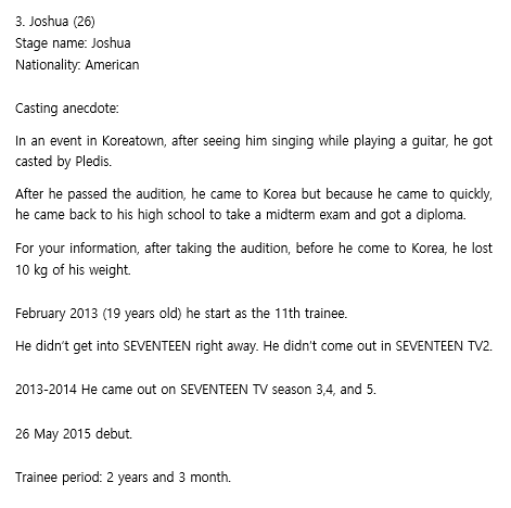 Joshua debut process"I prayed [to God] to make SEVENTEEN stay together for a long, long time in the future."“To me, rather than with my friends, staying with you guys (the members) are more comfortable and fun.”  @pledis_17  #SEVENTEEN  #세븐틴  #JOSHUA  #조슈아