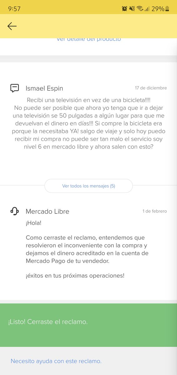 IsmaelEspin1's tweet photo. No puede ser que siga con el mismo reclama y la misma respuesta esto me lo.wnviaron ayer! Insisto sigo con una televisión que no compre en una caja pero con 65000 pesos menos en la cuenta @ML_Ayuda @Mercadolibre  ayuda no me estafen porfavor!!!!! https://t.co/QdIgQbAvIk