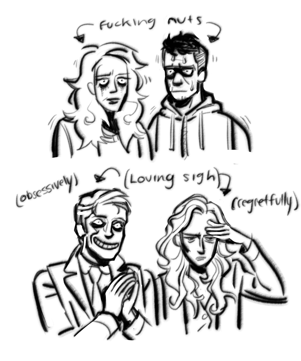 mr robot doodles bc im rewatching it as fuck 