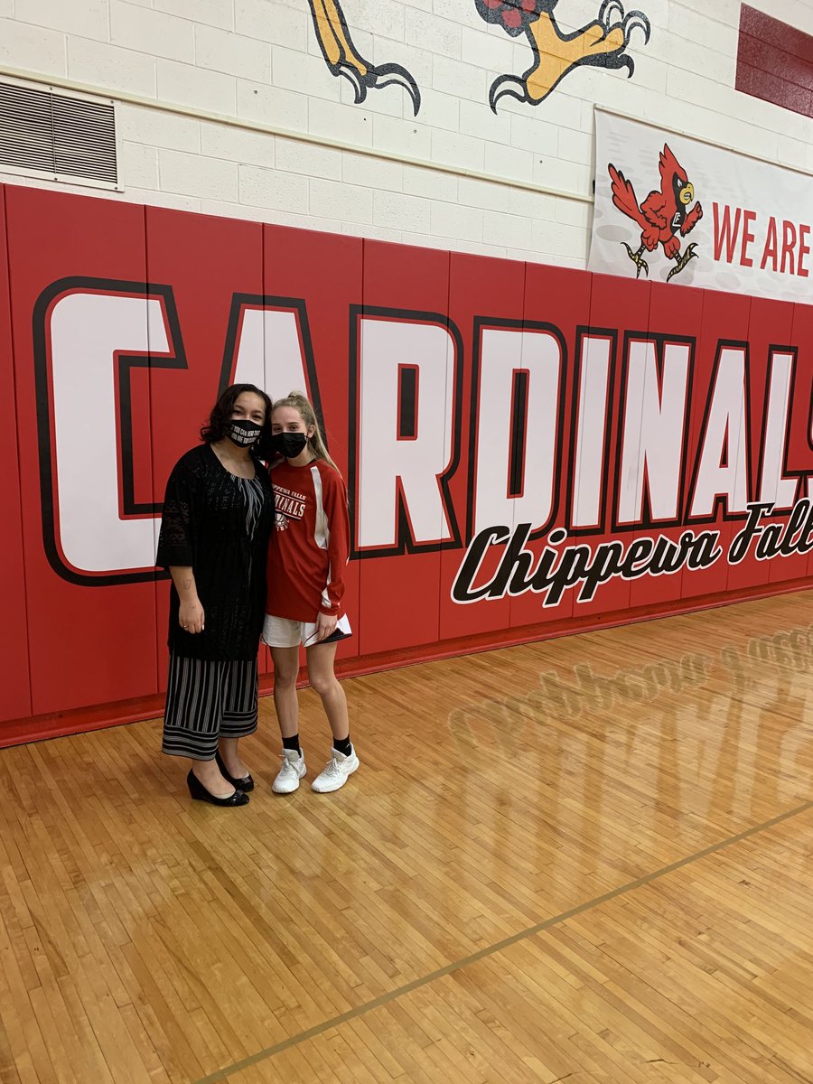 Special thank you to Nyah and Savannah for your dedication to our Cardinal Basketball program and community! #seniors #MightyCardinals