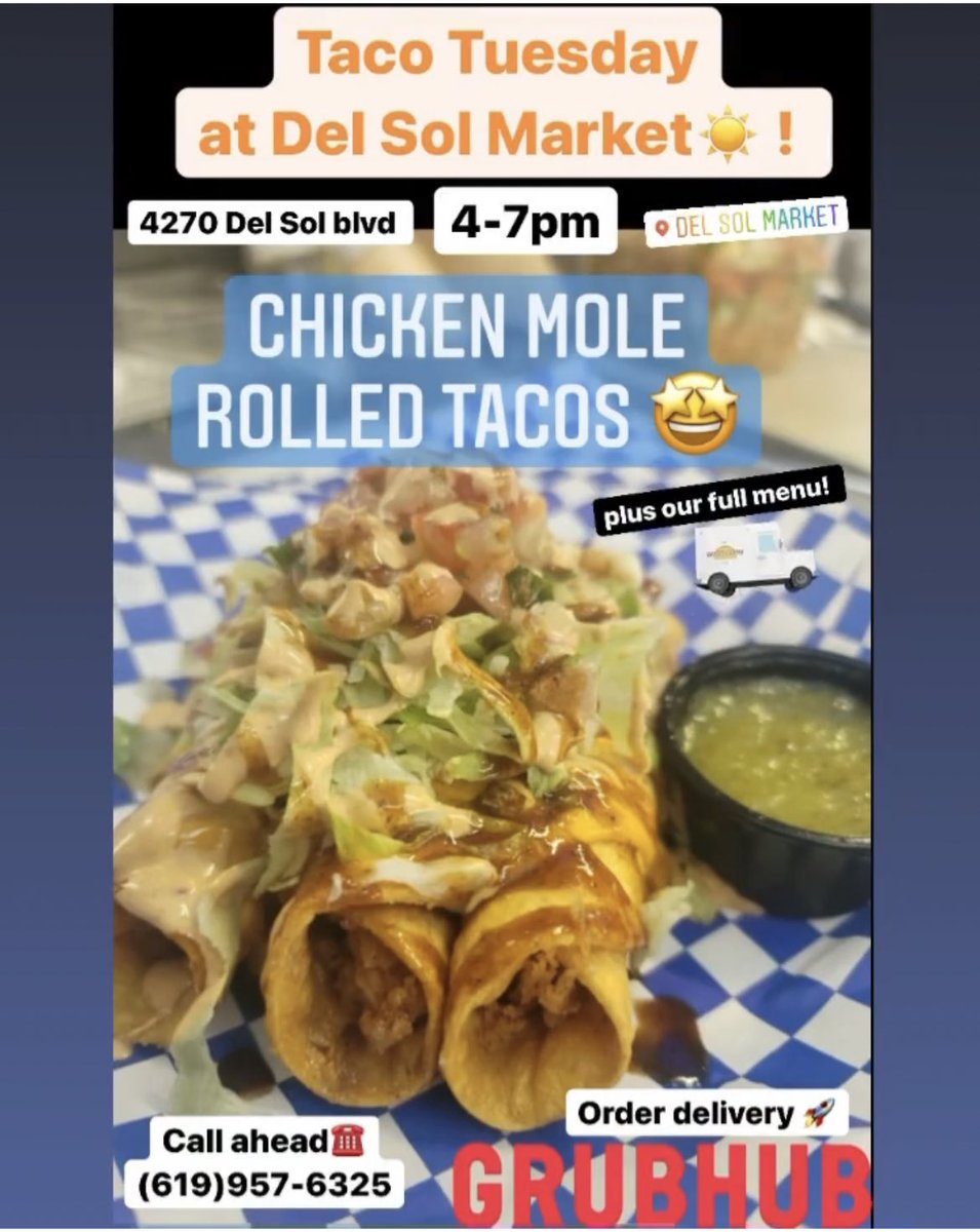 tkodeli's tweet image. you’ll never go back to a McGriddle 👀 try our breakfast burger you won’t regret it! and our special of the week: chicken mole rolled tacos! 💥 today at Del Sol Market from 4-7pm