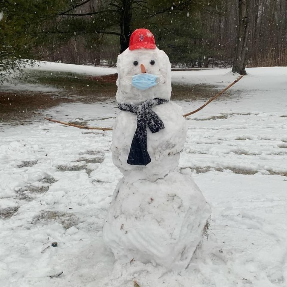 sfxs_weymouth's tweet photo. The conditions may not have been perfect to make snowmen, but just like Jem and Scout, our 8th graders prevailed! I think we can all agree these are four absolute morphodites! Great job!  @SFX_Weymouth @MrsBowmanReads https://t.co/bTNmvBlLu7