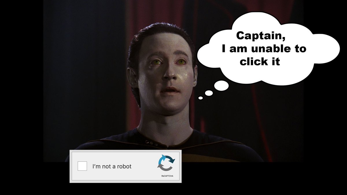 CAPTCHA is getting to me clearly.... #tng #StarTrek