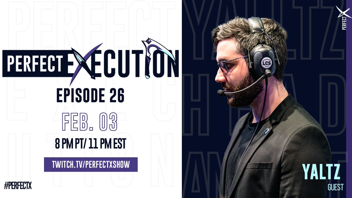 perfectxshow's tweet photo. Excited about @TeamLiquidLoL's LCS Lock In victory last weekend? Join us as we welcome @TL_Yaltz, Liquid's head analyst, tomorrow at 8PM PST to learn about Liquid, the #LCS, and more behind the scenes info!
Catch it live on https://t.co/5Q6Ny7KD2L #PerfectX https://t.co/8Y8MEAV1Ft