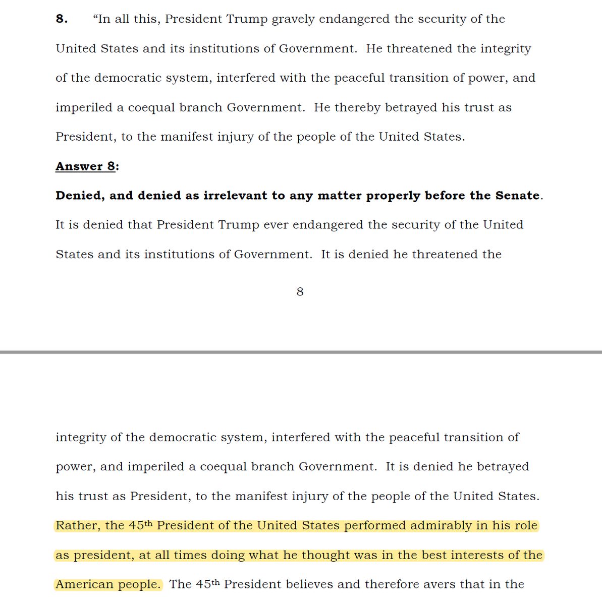 Credit where due, it takes a special kind of lawyer to put that kind of statement in a signed pleadin---Oh, right. It's not signed. I nearly forgot.