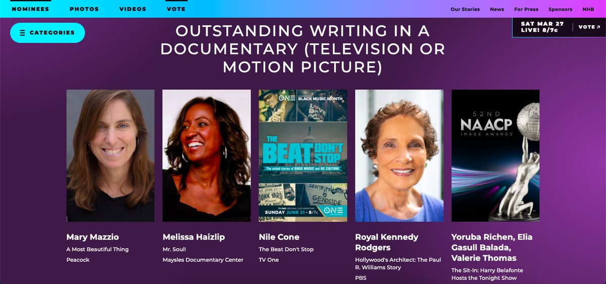 firelightmedia's tweet image. #DocLabAlumni Yoruba Richen (@redrubes14) and @mhaizlip are both nominated for Outstanding Writing In A Documentary (Television Or Motion Picture) #NAACPImageAwards