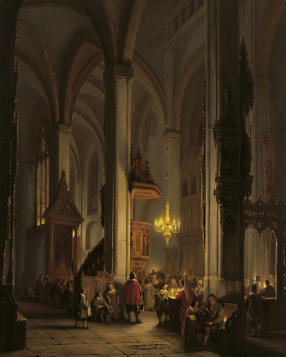 Clearanz's tweet photo. Evening service in a gothic church - amazing oil painting on panel by 19th century Dutch landscape artist George Gillis Haanen shows an astonishing eye for detail!

Check out NZ retailer specials in Clearanz - https://t.co/qevtPk4GXr

#art #painting #clearanz https://t.co/LfukMARRs1