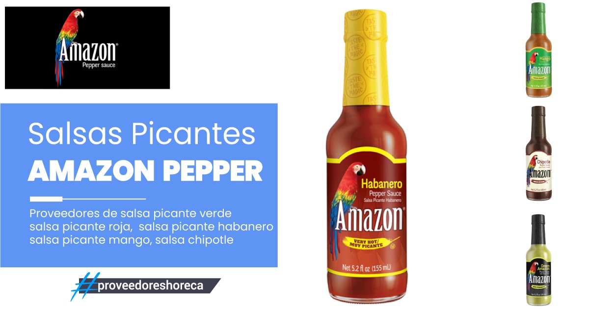 👉Amazon Pepper Te provee de 5 diferentes sabores y niveles de salsas picantes , lo que hará que te diferencies en el mercado. Búscalos en el 🔵Directorio Hostelería Ecuador🔵 

#proveedores #hosteleros #hospitalidad #horeca #alimentosybebidas #catering

hosteleriaecuador.com/salsas-picante…