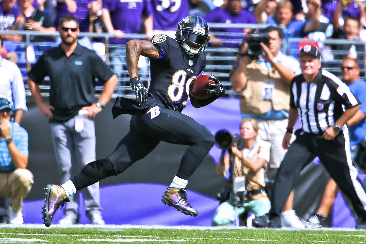 HoodieRamey's tweet photo. In the last decade, the Baltimore Ravens have only had 3 seasons where a receiver posts 1,000 receiving yards. 

- Torrey Smith (1,128) 
- Steve Smith Sr. (1,065)
- Mike Wallace (1,017) https://t.co/Irvwdwyhzg