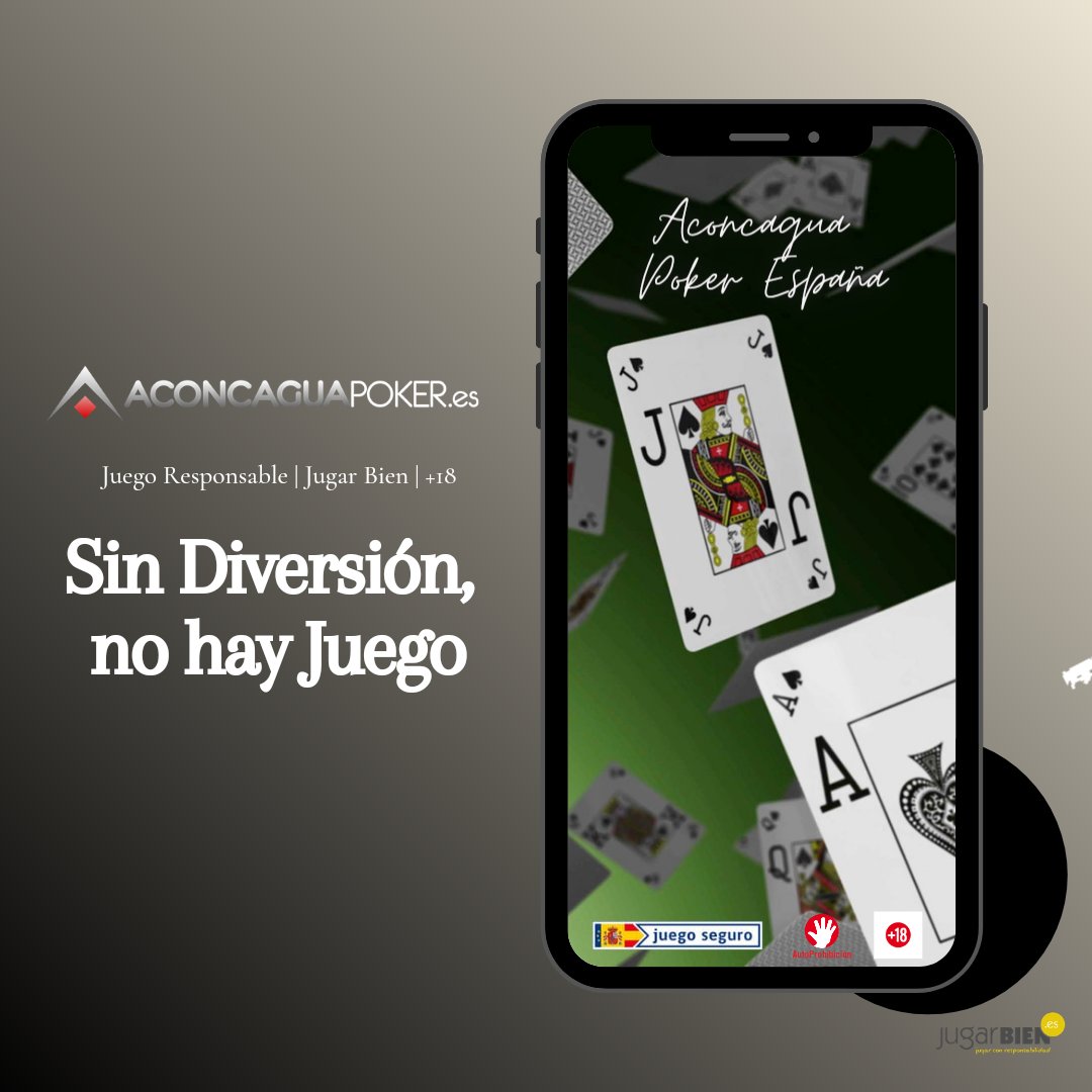 🔞 Juega seguro, juega con responsabilidad bit.ly/3nKxz8W

🤚🏻Auto-Prohibición bit.ly/3hk5WRN

🎲Jugar Bien bit.ly/3mM96yJ

¡𝗦𝗜𝗡 𝗗𝗜𝗩𝗘𝗥𝗦𝗜Ó𝗡, 𝗡𝗢 𝗛𝗔𝗬 𝗝𝗨𝗘𝗚𝗢!

#aconcaguapokerespaña  #poker #diversion #juegoresponsable #pokertime