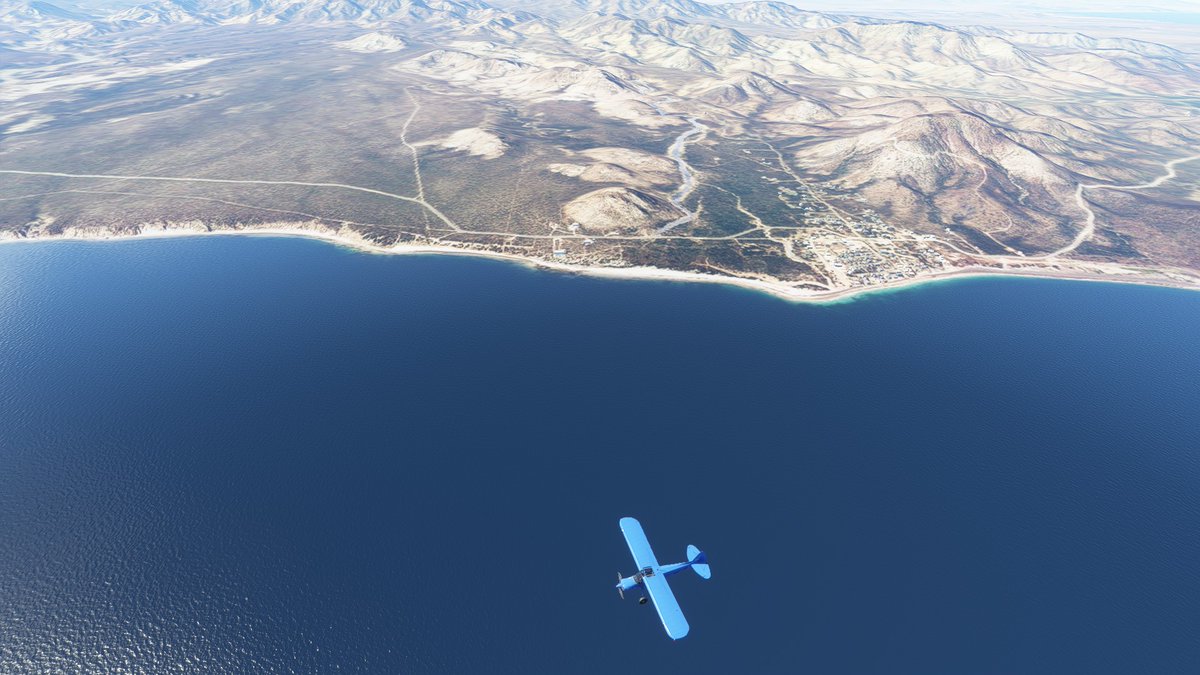 EDGE6001's tweet image. Fun little flight in Baja California today near La Paz. #msfs2020 #microsoftflightsimulator #flightsimcommunity #flightsimulator