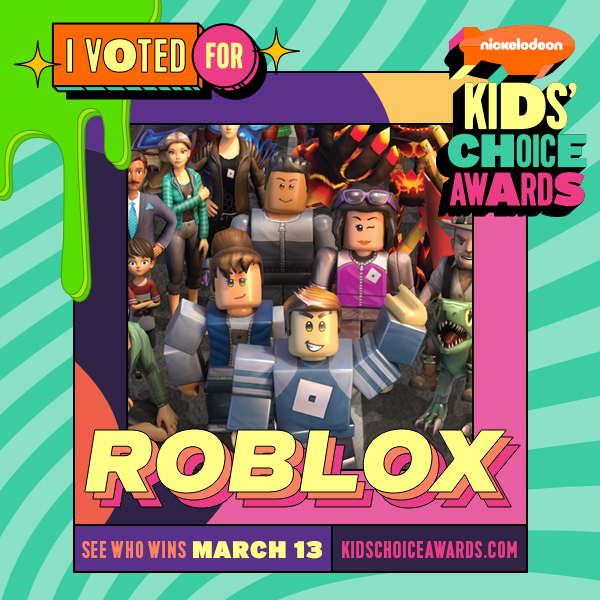 The Nickelodeon Kids' Choice Awards now has its own Roblox game