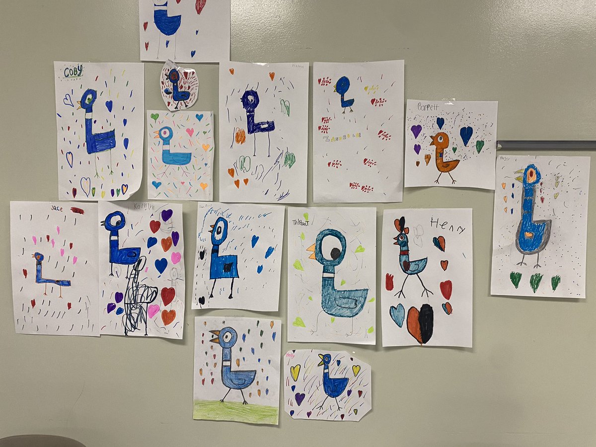 bj_hughettb's tweet image. In LEAPs @CornerstoneES Ms. Rachel read “Don’t Let the Pigeon Rule the World” and students created these masterpieces!@PCSSTN #FutureReadyPCSS #PutnamProud#@TNedu