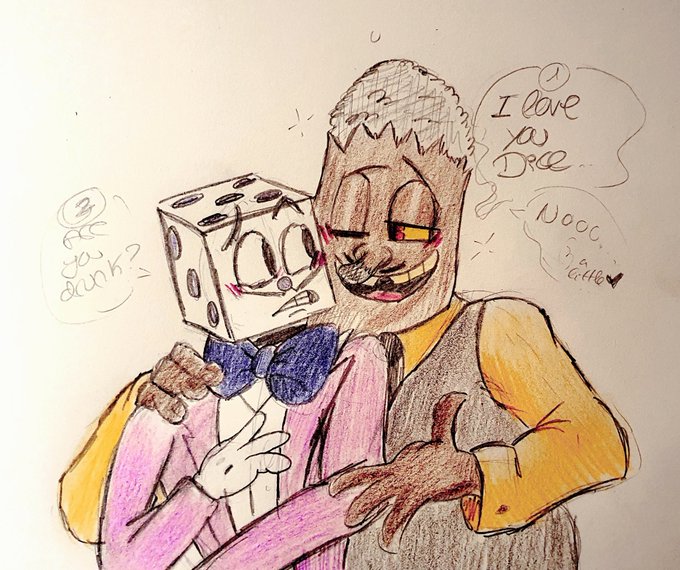🌸Freddie🌸 on X: Not for a #blacktober prompt but I wanted to show off  how I imagine a Human King Dice💜💜so many ppl white wash him >:( #CupHead  #gijinka #kingdice #blacktober2020 #cupheaddontdealwiththedevil #