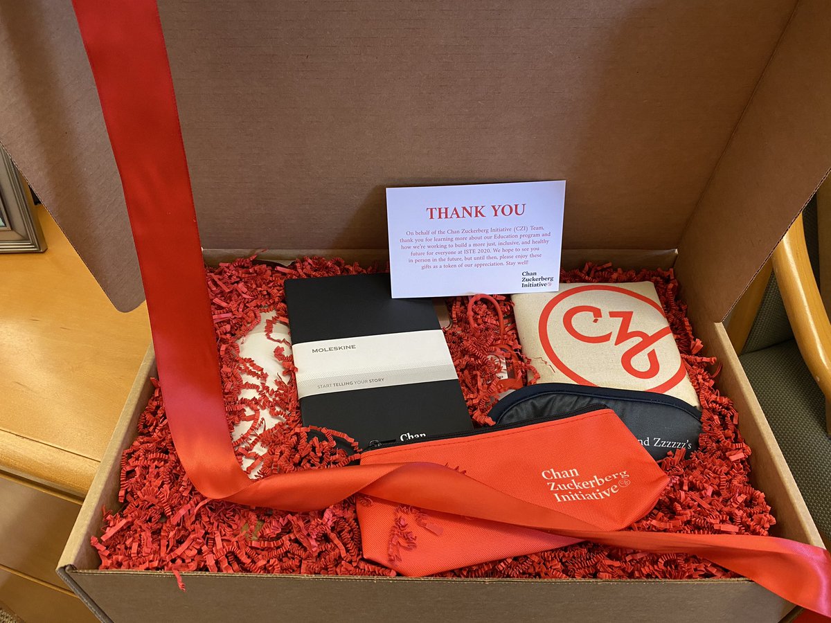 As an #ISTE20 attendee, I signed up to learn more about the great work being done in education by <a href="/ChanZuckerberg/">Chan Zuckerberg Initiative</a> and received this today! Thanks!