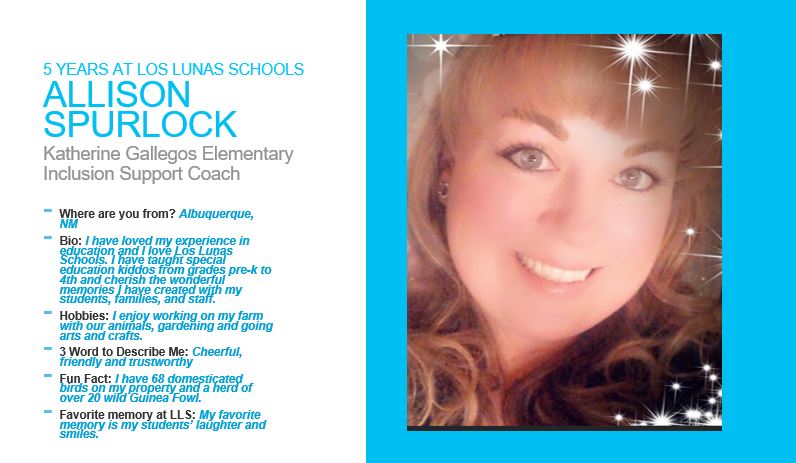 LLS is celebrating our teachers &amp; staff who have dedicated many years to our students &amp; families! Join us in saying "thank you"! <a href="/AnnElementary/">Ann Parish Elementary@APEPrincipal</a> <a href="/VE_Principal/">Karla Dow</a> <a href="/LLHSTigers/">Los Lunas High School</a> <a href="/LLHSPrincipal/">Los Lunas HS Tigers</a> <a href="/LLElementary/">Los Lunas Elementary</a> <a href="/lunas_los/">Los Lunas Schools Personnel Department</a> <a href="/LLS_SPSV/">LLS Special Services</a> <a href="/liveloslunas/">LiveLosLunas</a> <a href="/Valencia_County/">Valencia County NM</a> <a href="/VCNewsBulletin/">VC News-Bulletin</a>