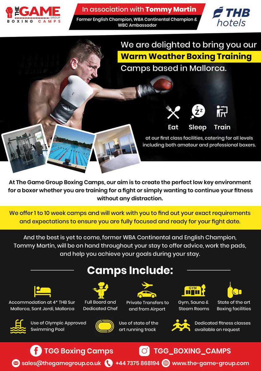 Sales@thegamegroup.co.uk 🥊🛫☀️

<a href="/Tommy_DaGun/">Tommy Martin</a> <a href="/mrsamjones88/">Sam Jones</a> <a href="/tomnotsolittle/">Tom Little</a> <a href="/EddieHearn/">Eddie Hearn</a> <a href="/bjsaunders_/">billyjoesaunders</a> <a href="/peterfury/">peter fury</a> <a href="/Tyson_Fury/">TYSON FURY</a> <a href="/KuganCassius/">Kugan Cassius</a> <a href="/MatchroomBoxing/">Matchroom Boxing</a> <a href="/mattmacklin/">matthew macklin</a> <a href="/TonyBellew/">Tony Bellew</a> @scourtenay <a href="/CEdwardsBoxing/">Charlie Edwards 🦅</a> <a href="/SunnyEdwards/">Not Sunny Edwards</a> <a href="/IFLTV/">IFL TV</a> @Umar_iFL <a href="/THBHOTELS/">THB hotels</a>