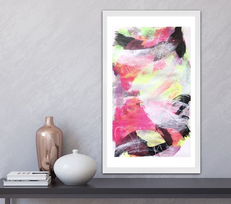 KateMLArtwork's tweet photo. ‘Shine bright like a neon’ mixed media collage mini. #abstractart #abstractpainting #abstractexpressionism #abstractneon https://t.co/XpfHVgXCvx