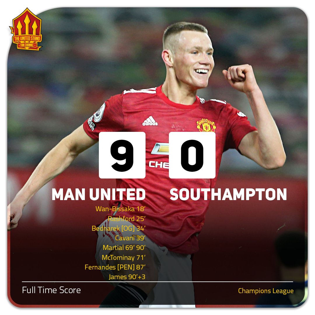 UnitedStandMUFC's tweet image. FULL TIME! Unbelievable performance! 

What's your thoughts on the result?