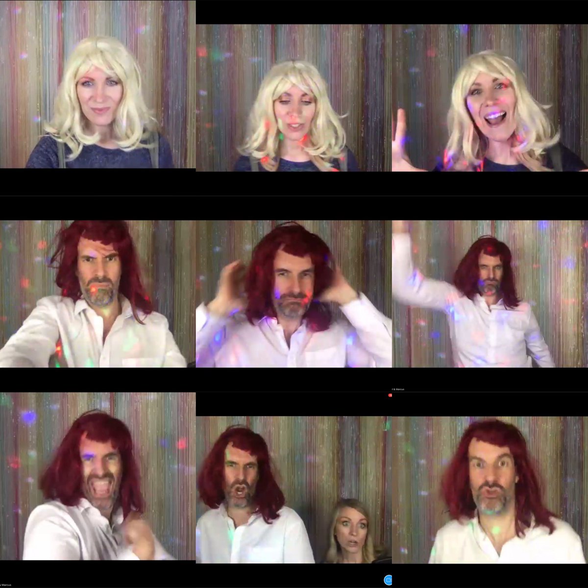 KrisTheVegan's tweet photo. Tuesday Night Club with @marcusbrig and @rachelparris #TNC #abc #notacult #rainbowtheme #disco #jeremyandmargaret #lipsynch #photoshoot #singtheplot #striptease π @alwaysbecomedy @JamesGillComedy @TimLewis_ https://t.co/0CPDrjORNe