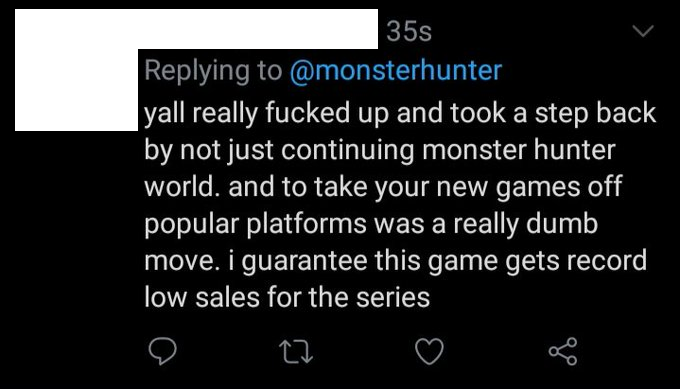 Bad Monster Hunter Takes tweet media