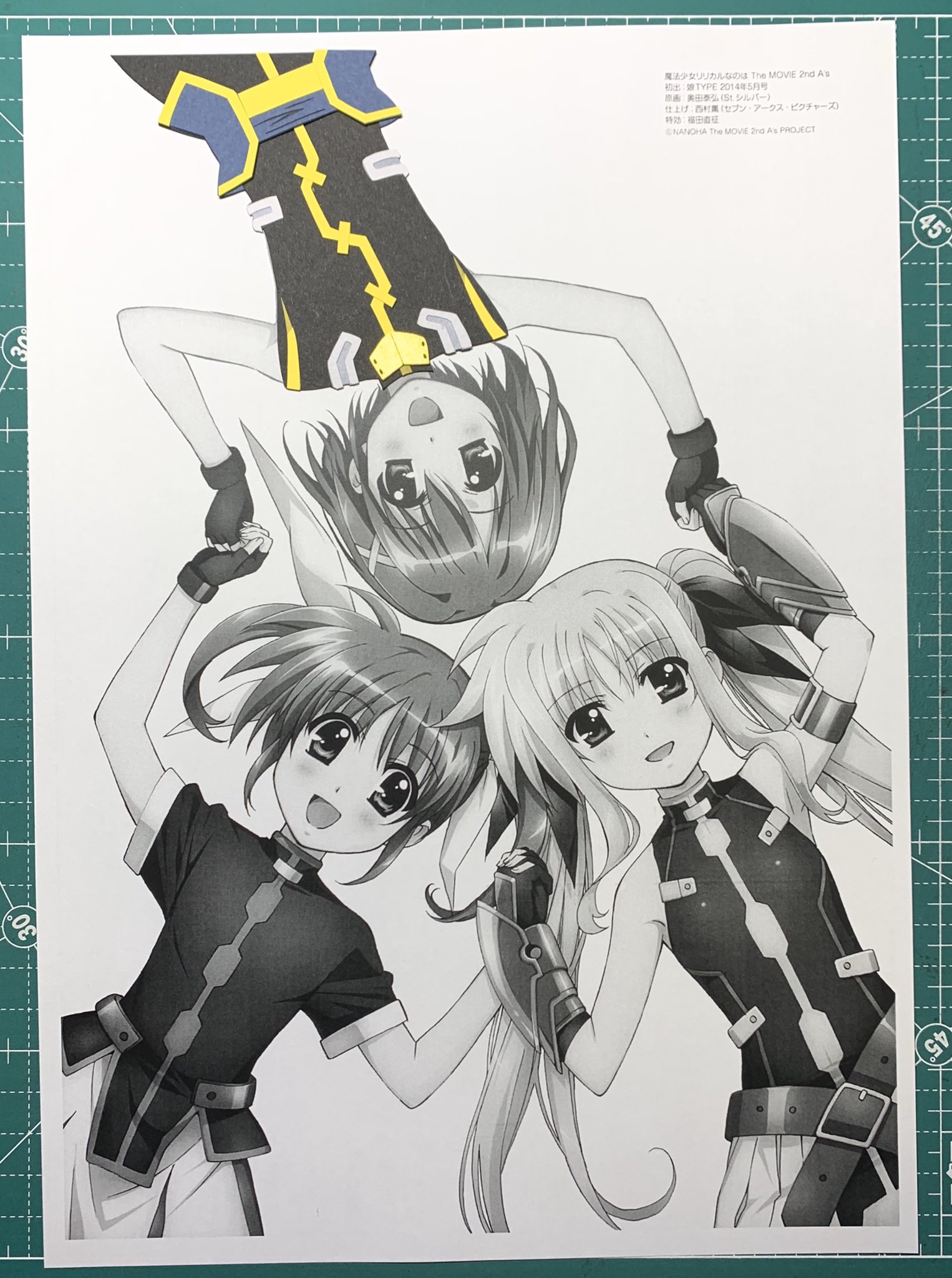 تويتر ファンネルたなか على تويتر 昨日の進捗 新作を作り始めました なのは フェイト はやての3人が揃っている切り絵は全然作っていなかったのでかなり新鮮です カラー切り絵 魔法少女リリカルなのは 高町なのは フェイト テスタロッサ 八神はやて