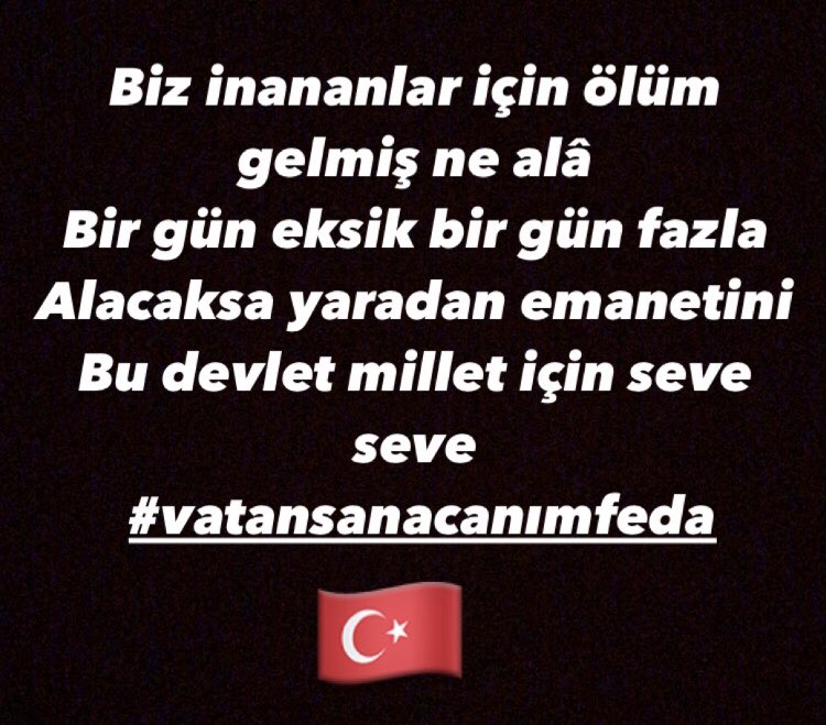 #VatanSanaCanımFeda
#DevletiminYanindayim