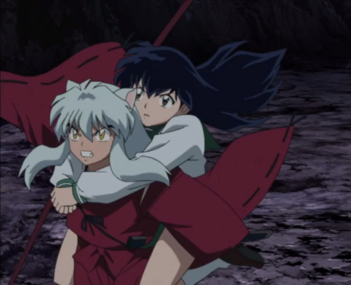 inuyasha carrying kagome: a thread 