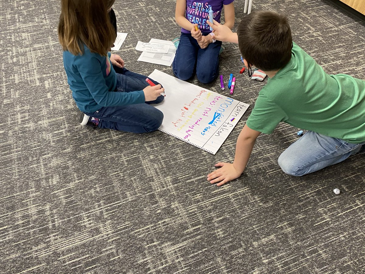 MrsHungateFE's tweet photo. These goal clubs are off the the races! Way to go friends! I love hearing these kids talk about how they can support one another this week and find tangible ways to do so as a club. #FielderPride https://t.co/QfiMJlA1eI