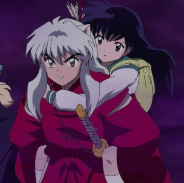 inuyasha carrying kagome: a thread 