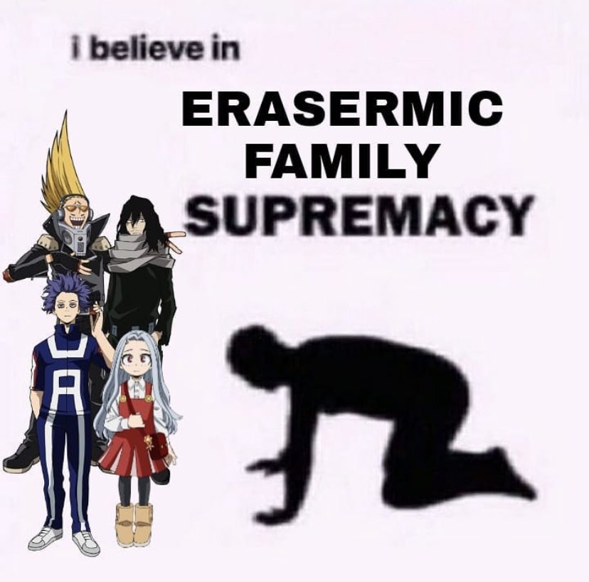 I believe, I believe, I believe 

#erasermic #hizashiyamada #shotaaizawa #eri #HitoshiShinsou #erasermicfamily