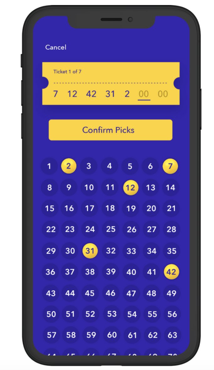STEP 2: Pick Your NumbersEvery Monday, pick 7 numbers for each of your tickets.If that sounds like a lot of work, you can also choose to have your tickets auto-picked randomly.
