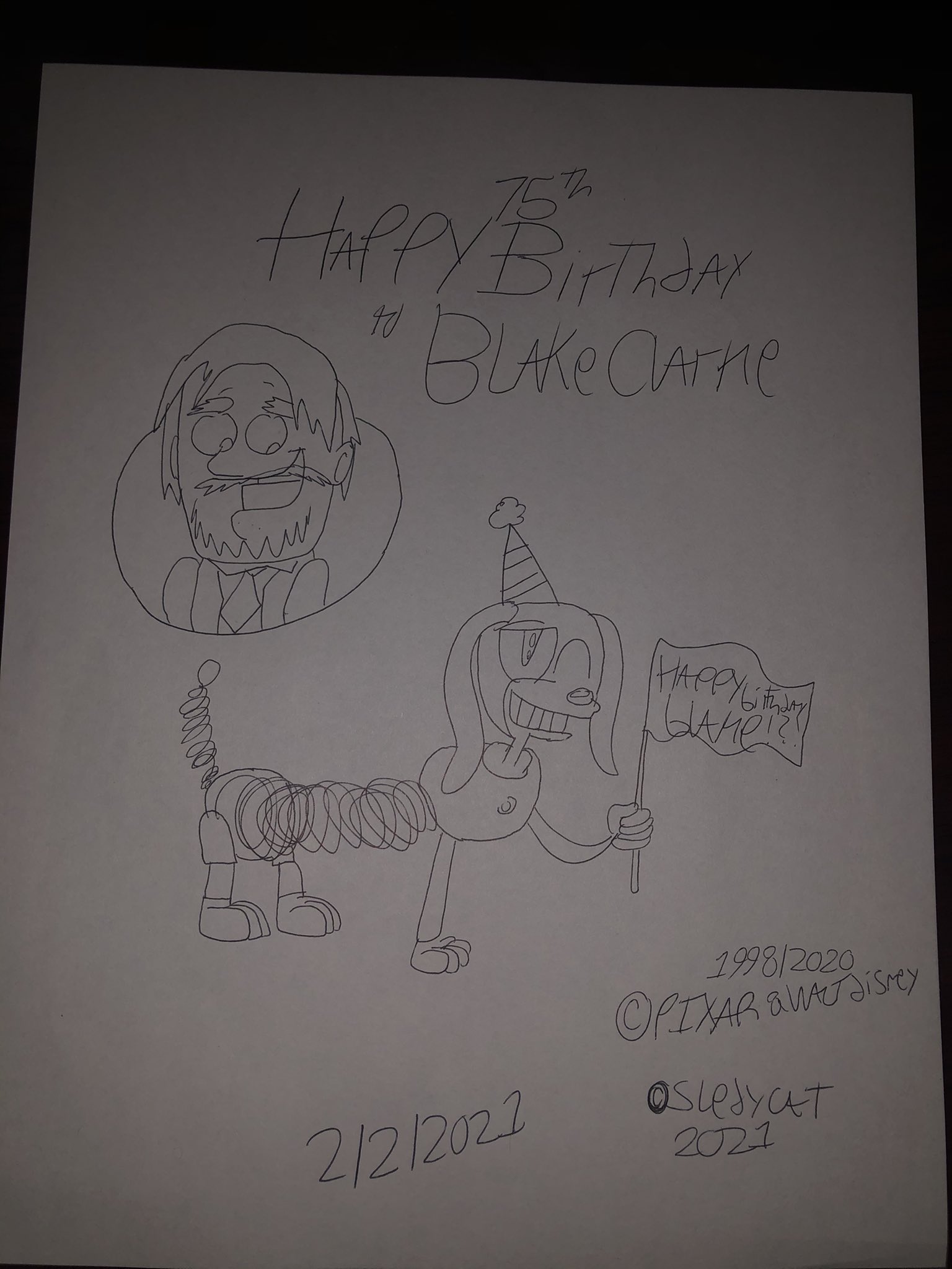 Happy 75th Birthday to Blake Clark (ft. slinky dog)    