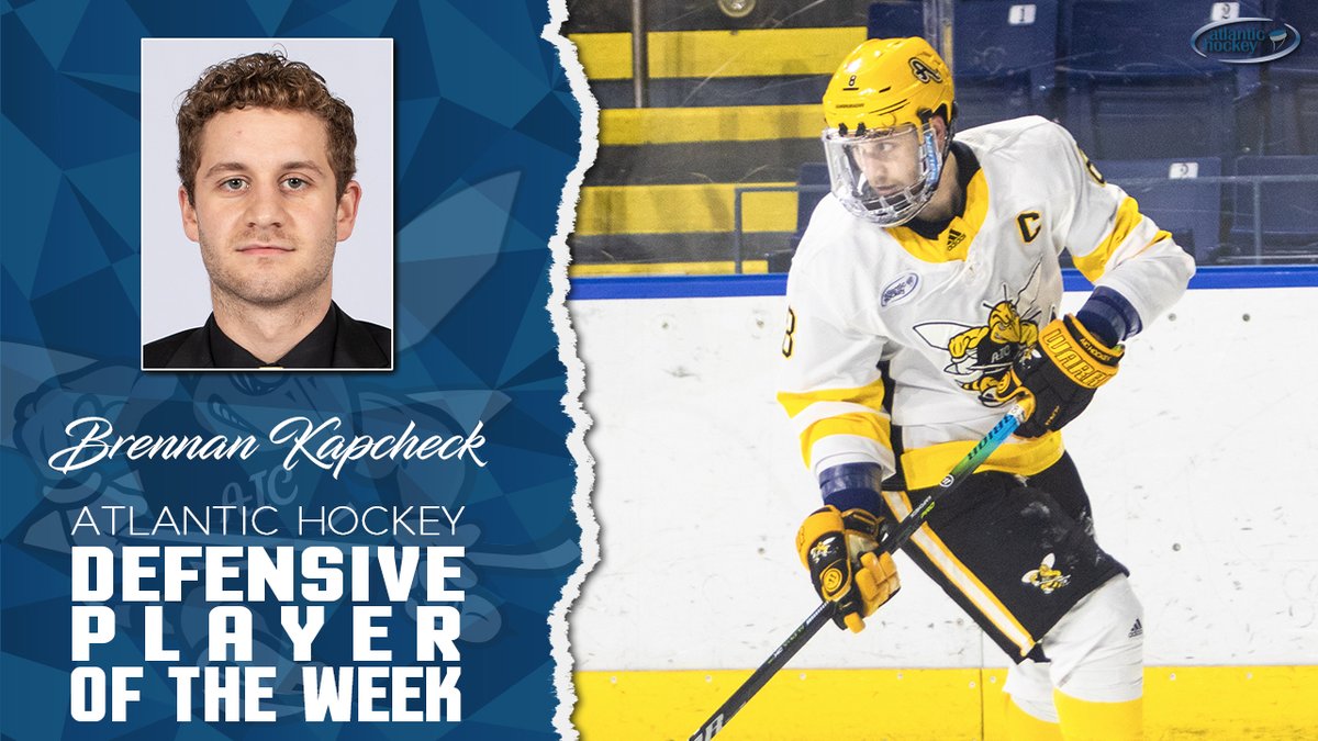 Atlantic_Hockey's tweet photo. Our quartet of winners this week come from our winningest teams last week, @AIC_Hockey and @BentleyHockey. Congrats to Luke, Brennan, Ryan, and Drew!

https://t.co/WAHwagmlxv https://t.co/fajdJMBKsP