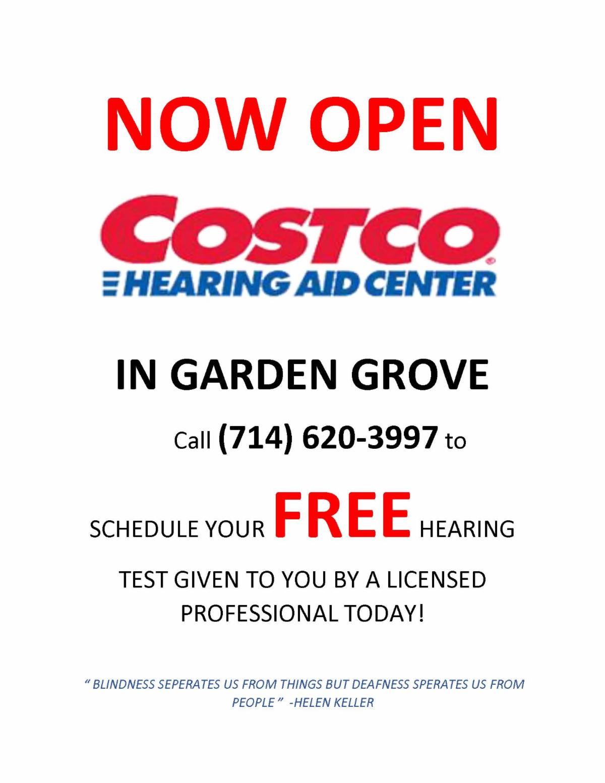 Garden Grove Chamber on X: &ldquo;COSTCO - Schedule Your FREE Hearing 