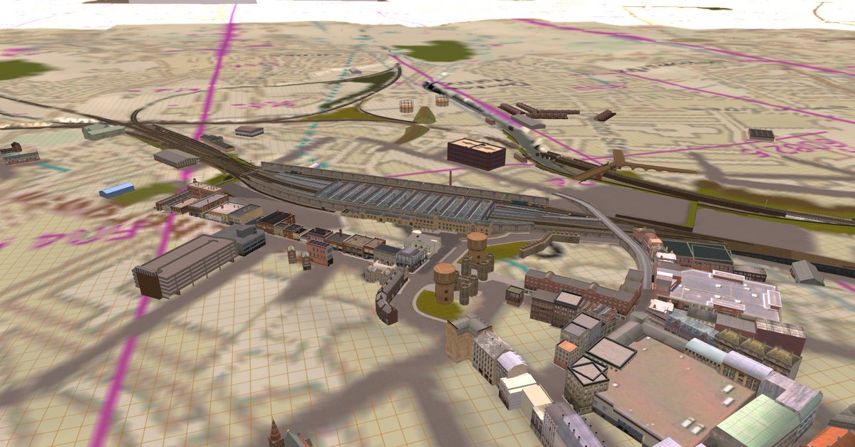 RailzBritish's tweet image. 1 -Route Progress : #Carlisle #Kingmoor depot and yard

#wcml #trainz #routebuilder #tane