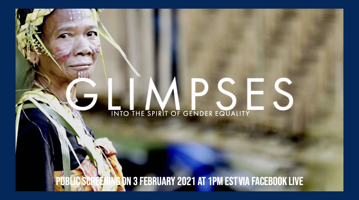 Join us TOMORROW for the screening of “Glimpses into the Spirit of Gender Equality”, from 1:00pm to 3:00pm EST, via Facebook Live.

#csw65 #csw2021 #generationequality  #mybeijing25 #unitednations #bahai #glimpsesfilm