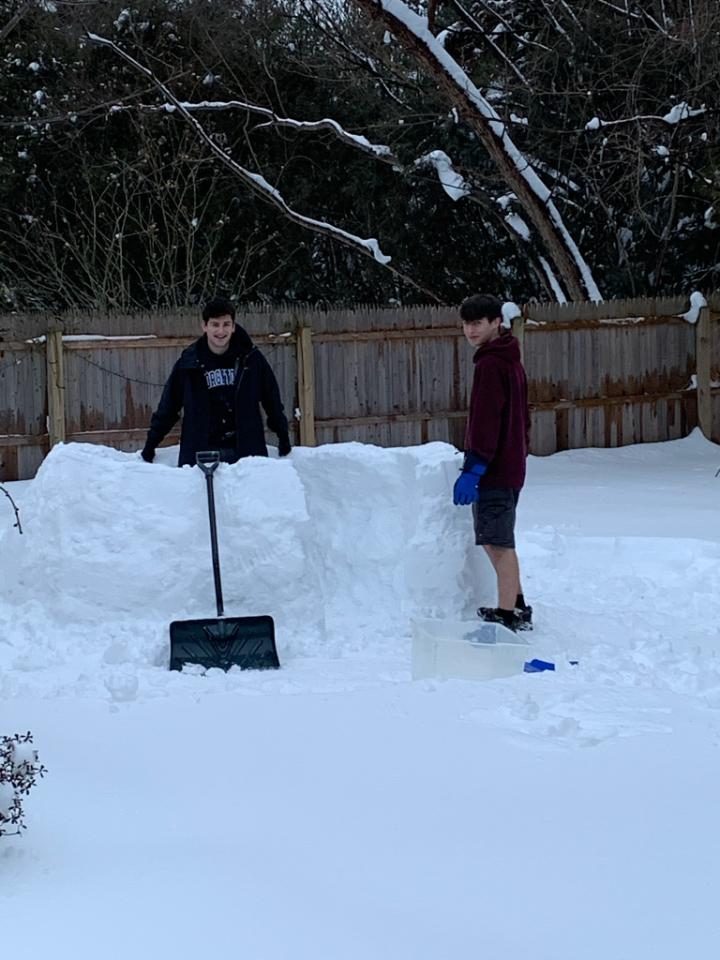 From an hour ago.Not sure what's going on out there now and the sun has gone down...