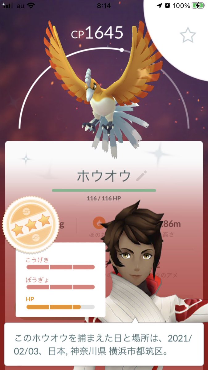 ホウオウ色違い