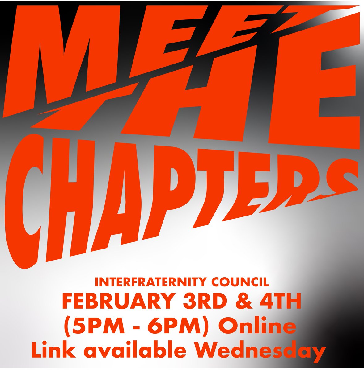 Questions about going Greek? Interested in Spring Rush? Meet The Chapters!!!! TOMORROW!!