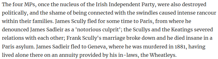 His brother's entry in the ODNB solves the mystery: James eventually made it to Geneva, where he lived on a pension from his wife's family. (No word if he kept the moustache)