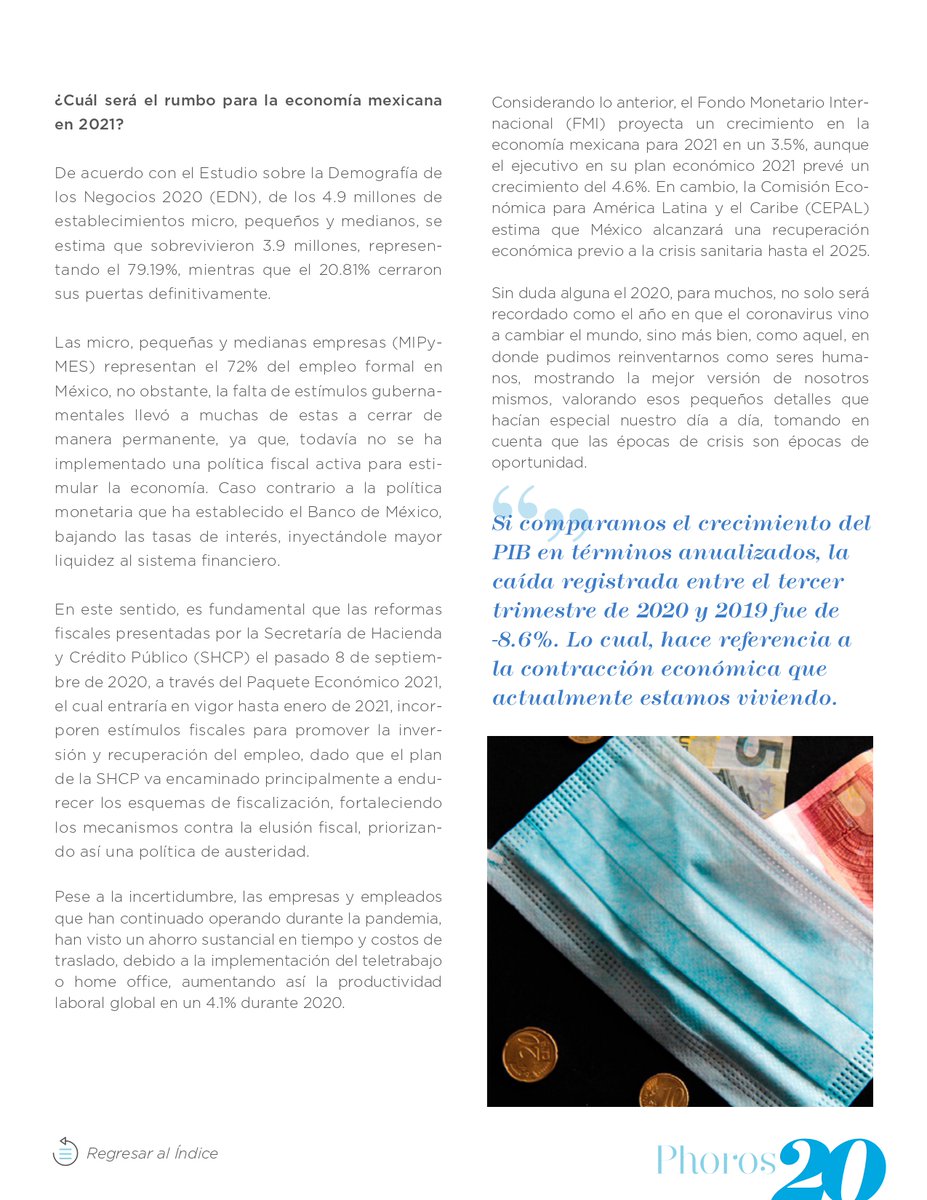BettingerAsesor's tweet photo. Phoros te comparte el artículo "Recuperación económica post COVID-19”.
Los invitamos a conocer más sobre este artículo en el número de Phoros del mes de enero, consultando el siguiente vínculo https://t.co/BEZKPCwwSV.”
#phoros #siempreestamoscontigo #yosoybettingerasesores https://t.co/JqTVOa9C8I