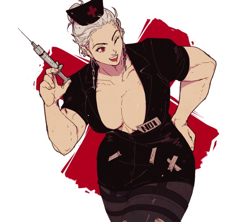 SilverManedDog's tweet photo. Noi in a nutshell, but also a nurse— https://t.co/JBzRxd0sIs