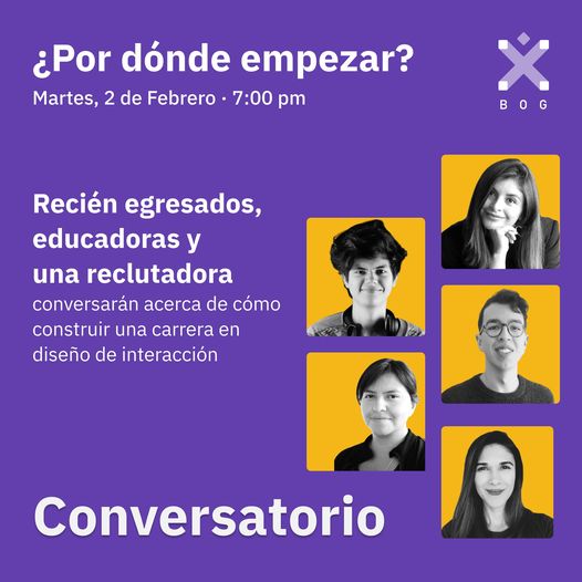 Estamos dando inicio a nuestro conversatorio ¿Por dónde empezar? con formadores, egresados y reclutadores del mundo de diseño de interacción youtube.com/watch?v=-sRgdW…...