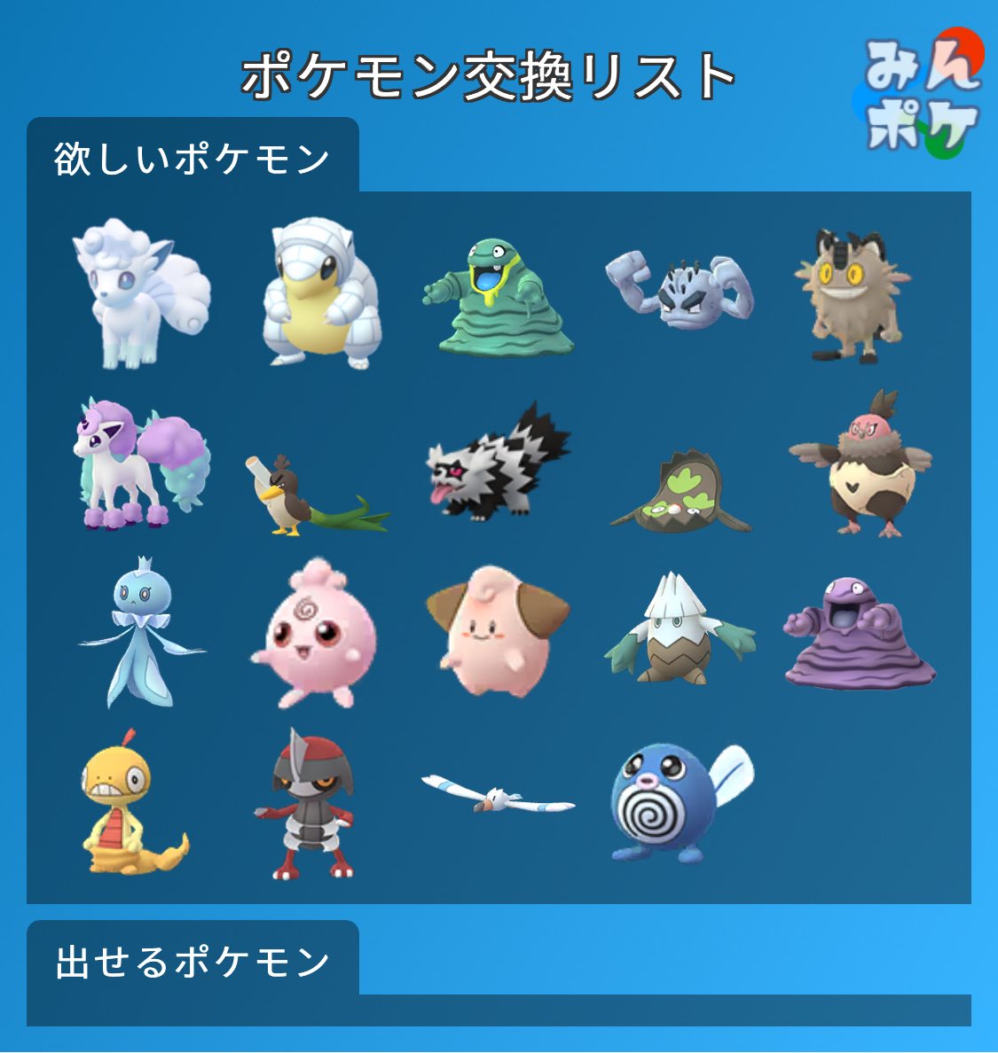 うらら ポケモンgo 0 1交換していただける方いませんか 場所は常磐線 取手 上野 山手線 都内 らへんだと助かります 遠隔交換の時でも可です 基本的には同種交換でお願いします よろしくお願いします ポケモンgo ポケモンgo交換 うらら ポケモンgo 0 1交換していただける方いませんか 場所は常磐線 取手 上野 山手線 都内 らへんだと助かります 遠隔交換の時でも可です 基本的には同種交換でお願いします よろしくお願いします ポケモンgo ポケモンgo交換