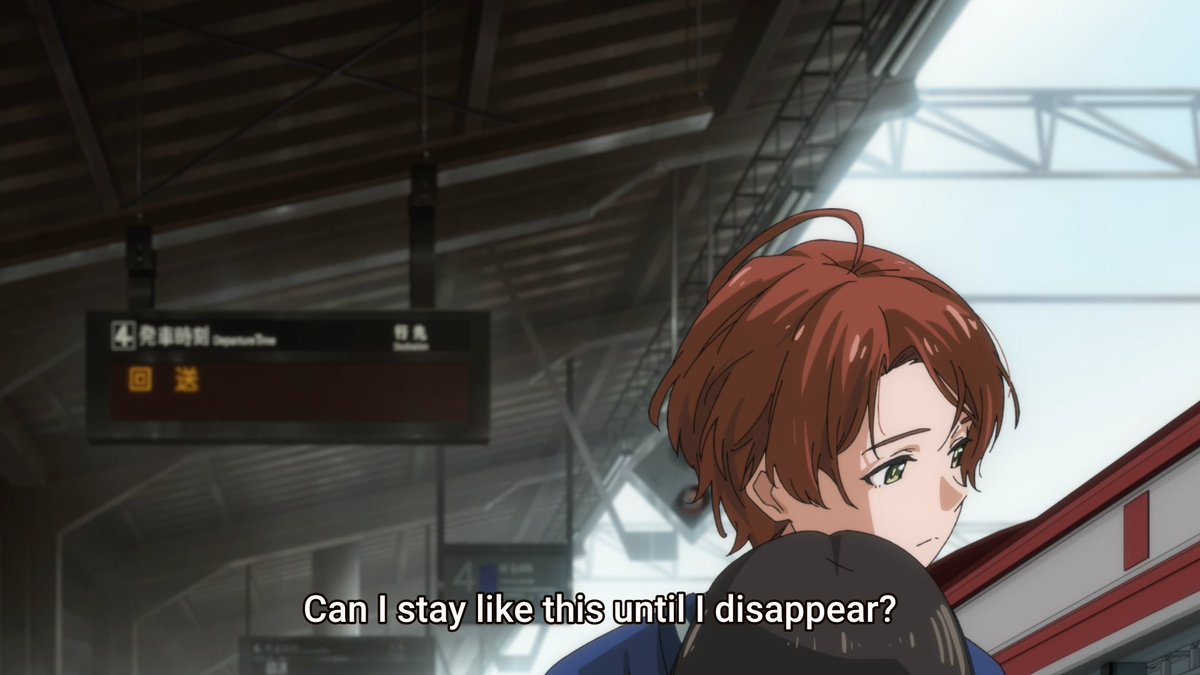 It's also interesting how close she is with the girls she saves and doesn't flinch when one of them tries to kiss her - but this could easily be because her rejecting her friend caused her death, so she's terrified of accidentally causing that same chain of events.