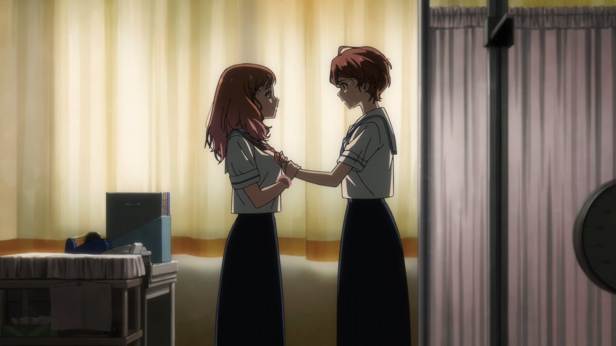 As far as sexuality goes - it's also really hard to assume bc we don't have enough information to understand this scene yet.Does she feel assaulted by her friend? Is she scared by how much she WANTS to touch her that she rejects her bc of internalized homophobia?